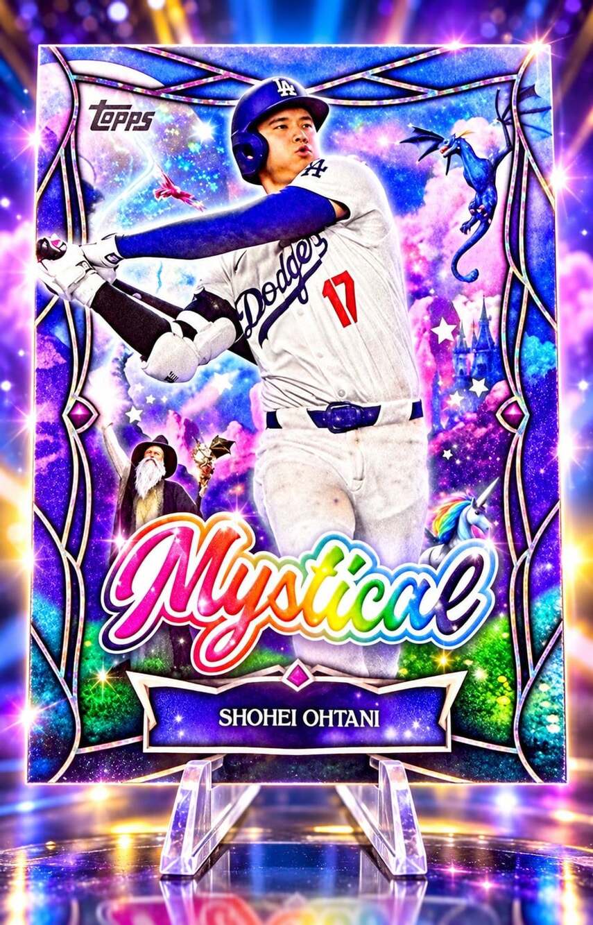 Shohei Ohtani THE GOAT Topps Mystical Los Angeles Dodgers MLB Baseball Card RARE